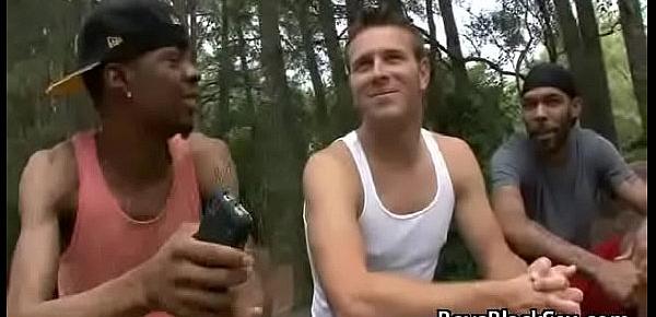  Black Gay Muscular Man Seduces Teen White BOy For A Good Fuck 14
